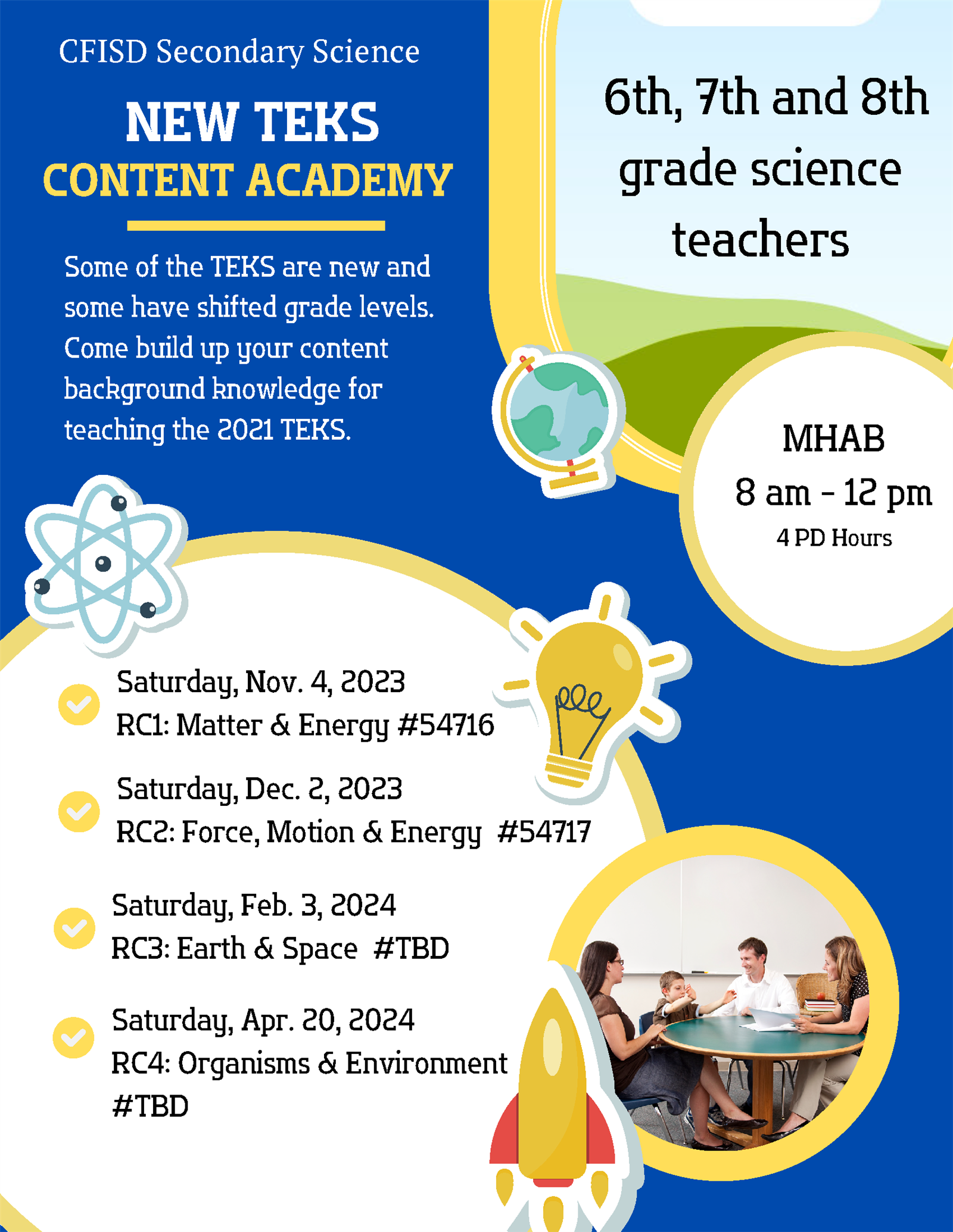MS Content Academy Calendar RC1: 11/4/23, RC2: 12/2/23, RC3: 2/3/24, RC4: 4/20/24